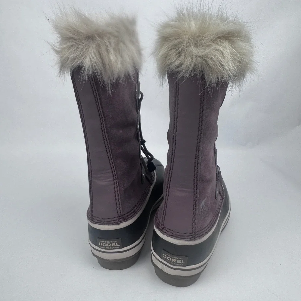 NEW Sorel Youth 6 Joan Of Arctic Purple Snow Boots Waterproof Faux Fur -40 w Box